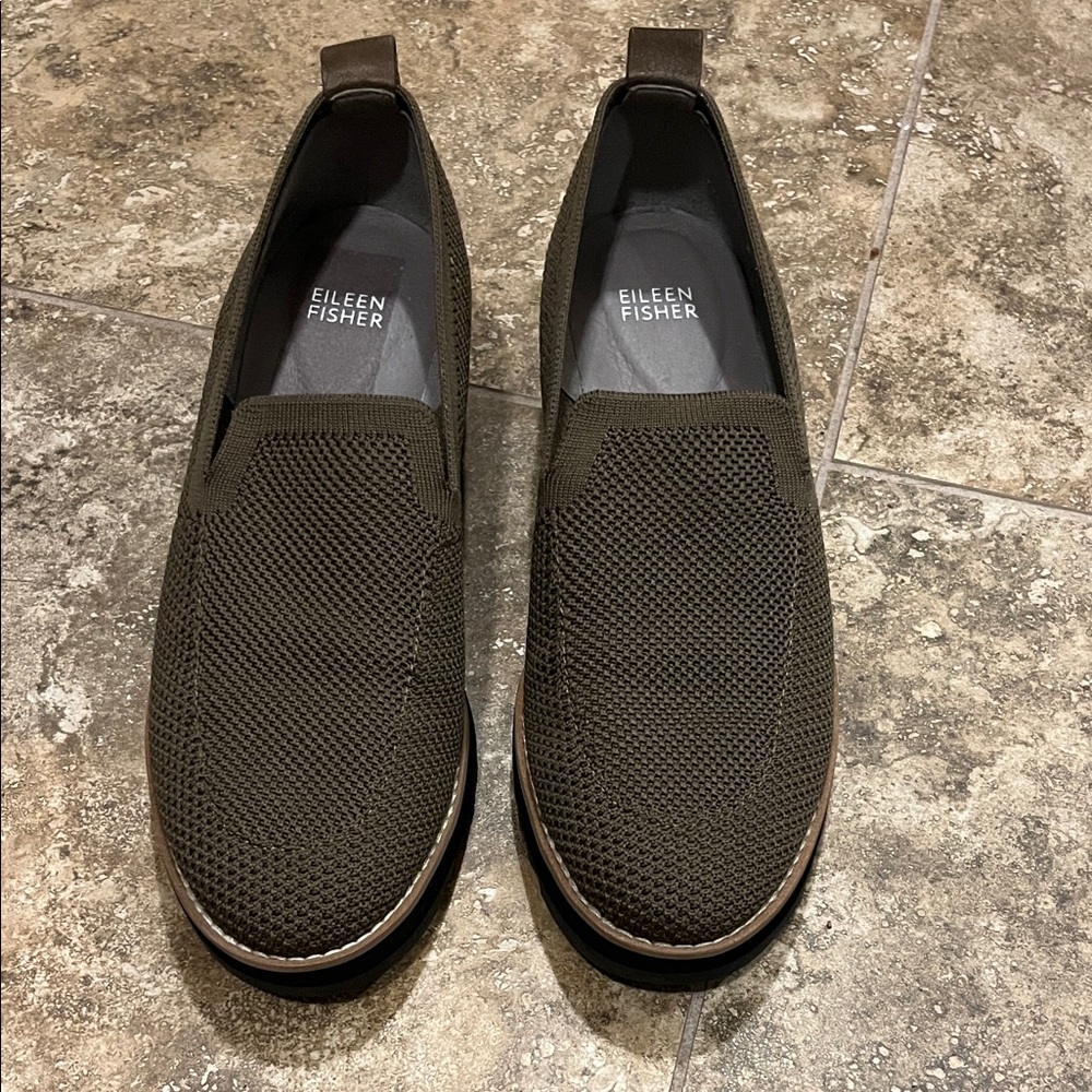 Eileen Fisher Women's Lindy shoes-Dark Green(olive
